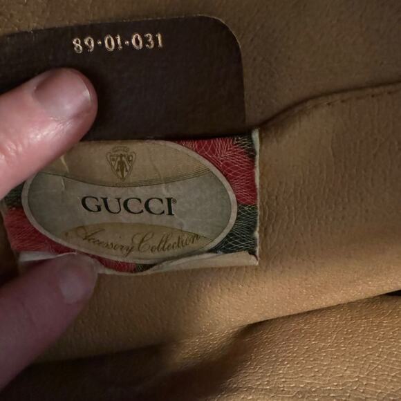 GUCCI GG Supreme Leather Trim Clutch with Dust Bag, Luxury Posh Party Host Pick - Picture 13 of 16